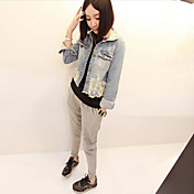 Ripped Denim Jacket da Mulher