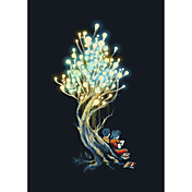 Printed Art Cartoon Electric Tree by Budi Satria Kwan