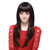 Capless High Quality Synthetic Black Long Silky Straight Hair Wigs