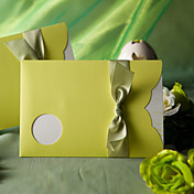 "Verde de la primavera" invitación de la boda con corte redondo (juego de 50)