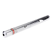 Acier inoxydable Finition Matted forme de stylo pointeur laser vert 5mW (2 x AAA)