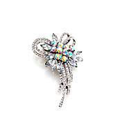 Fashionable Alloy With Rhinestones Brooch (More Colors)