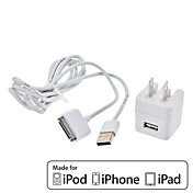 CAPDASE USB Power Adapter & Kabel mit US-Stecker für iPhone, iPad, iPod (MFi Certificate)