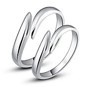 Shining 925 Sterling Silver par Rings