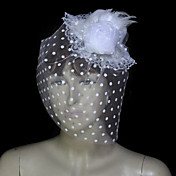 Beautiful Flannelette/Lace With Tulle Wedding Fascinators