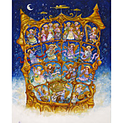 Gedrukt Art Cartoon And The Angels Sing door Bill Bell