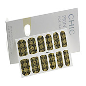 3PCS 2D Full Cover Finger Nail Sticker Mixed Style NO.25