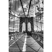 Printed Art Landscape Brooklyn Bridge by Chris Bliss