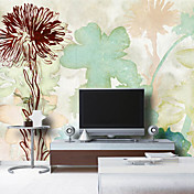 Grote bladeren Bloemen en planten Natuur Mural