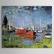 Oil famoso quadro A Pleasure Boatat Argenteuil por Claude Monet