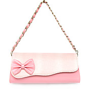 Sweet Bow Contrast Color Shoulder Bag