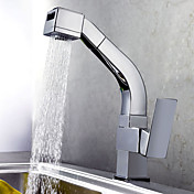 Contemporary Chrome Finish Brass Kitchen Faucet