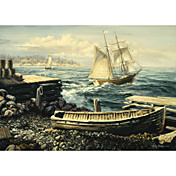 Printed Art Landscape Coastal New England by Nicky Boehme