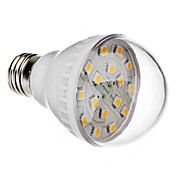 e27 2.5W 16x5050 SMD 200-240LM 2800-3200K branco quente levou luz lâmpada de bola (220v)