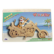 DIY Wooden 3D Motorcycle Style Puzzle (2pcs)