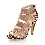Elegant Suede Stiletto Heel Sandals With Buckle/Rhinestone Party/Evening Shoes(More Colors)