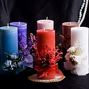 velas de colores con moño
