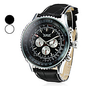 Calendario mecánico PU reloj de los hombres del estilo Analog Aguar Resistente muñeca (colores surtidos)