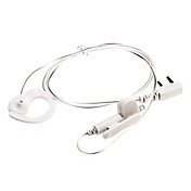 Two Way Radio Handsfree Ear Hook Microphone Earphonewith White Aluminum foil wire DQ-KBB-101