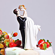"Love Swept" Bride & Groom Wedding Cake Topper