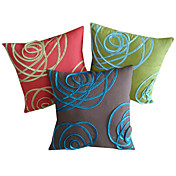 Conjunto de 3 Patchwork Projeto Polyester fronha decorativa