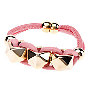 Fashionable Pyramid PU Bracelet