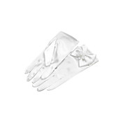 Chic Satin Fingertips Wrist Length Flower Girl Gloves(More Colors)
