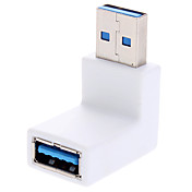 USB 3.0 M / F Adapter 90 ° nach unten, Weiß