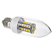 E27 6W 47x5050SMD 500-530LM 3000-3500K Warm White Light LED Candle Bulb (220V)