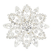 Fashion Alloy With Rhinestones Women's Brooch
