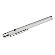Pointeur laser rouge en forme de stylo (2 x AAA, Argent)