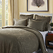 5pcs paisley jacquard de algodão edredon cobrir definido
