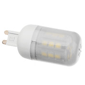 G9 3W 27x5050SMD 270-300LM 6000-6500K Natural White Light White Cover LED Corn Bulb (110V/220V)
