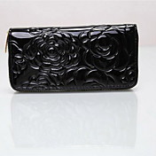 Lady's Vintage Rose Patroon Zipper Wallet