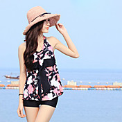 Damenmode Halter Floral Print zweiteiligen Badeanzug