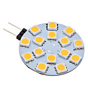G4 2W 15x5050SMD 120-150LM 3000-3500K Warm White Light LED Spot Bulb (AC 12V)