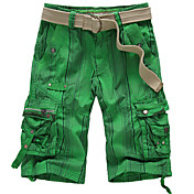Herrenmode prüfen Multi-Pocket-Shorts