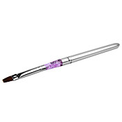 1PCS UV Gel Nail Brush Brown con el metal de la manija