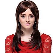 Capless High Quality Synthetic Long Straight Brown Hair Wigs