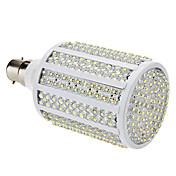 B22 19W 330-LED 1000-1100LM 8000-8500K Cold White Light LED Corn Bulb (85-265V)