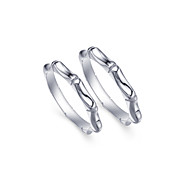 Anéis elegantes platinadas Stones casais não