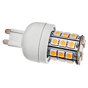 G9 3.5W 30x5050SMD 300-330lm 3000-3500K Warm White LED Light Bulb Milho (110V/220V)