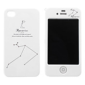 Aquarius Pattern Hard Full Body Case for iPhone 4/4S