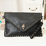 Stylish Punk Skull Rivet Wristlet