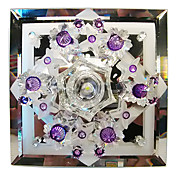 1W Modern Led Flush Mount DYC013 in Floral Crystal Design for Porch/Corridor/Aisle
