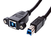 USB 3.0 BM / F Verlängerungskabel für Drucker, mobile Geräte und mehr (0,5 m)