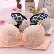 Lady's Trendy Stylish Bow Bra&Panties Set