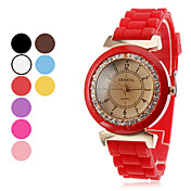 Donne e analogica del quarzo del silicone orologio da polso per bambini (colori assortiti)