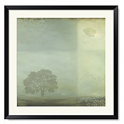 Framed Art Print Botanical Blue Horizon 1 by Lisa Audit