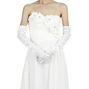 Delicate Satin Fingertips Opera Length Wedding/Evening Gloves (More Colors)